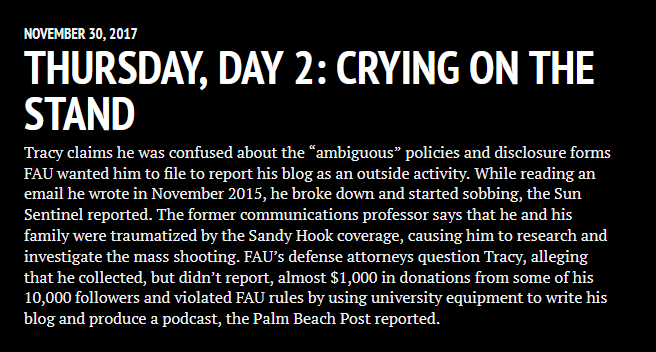 Former FAU professor James Tracy | James Tracy | Hoaxer info